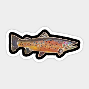 Fishes in Stitches 017 Trout Sticker